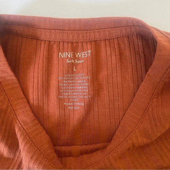 Nine West Soft Spun Women's Tops Large - Picture 3 of 5